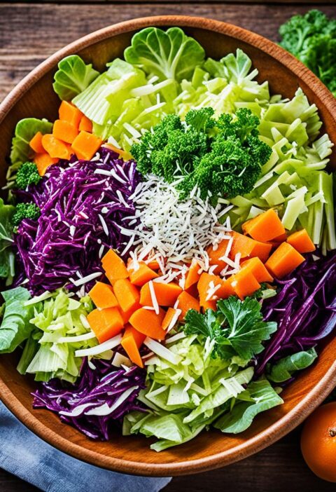 salada de repolho com cenoura