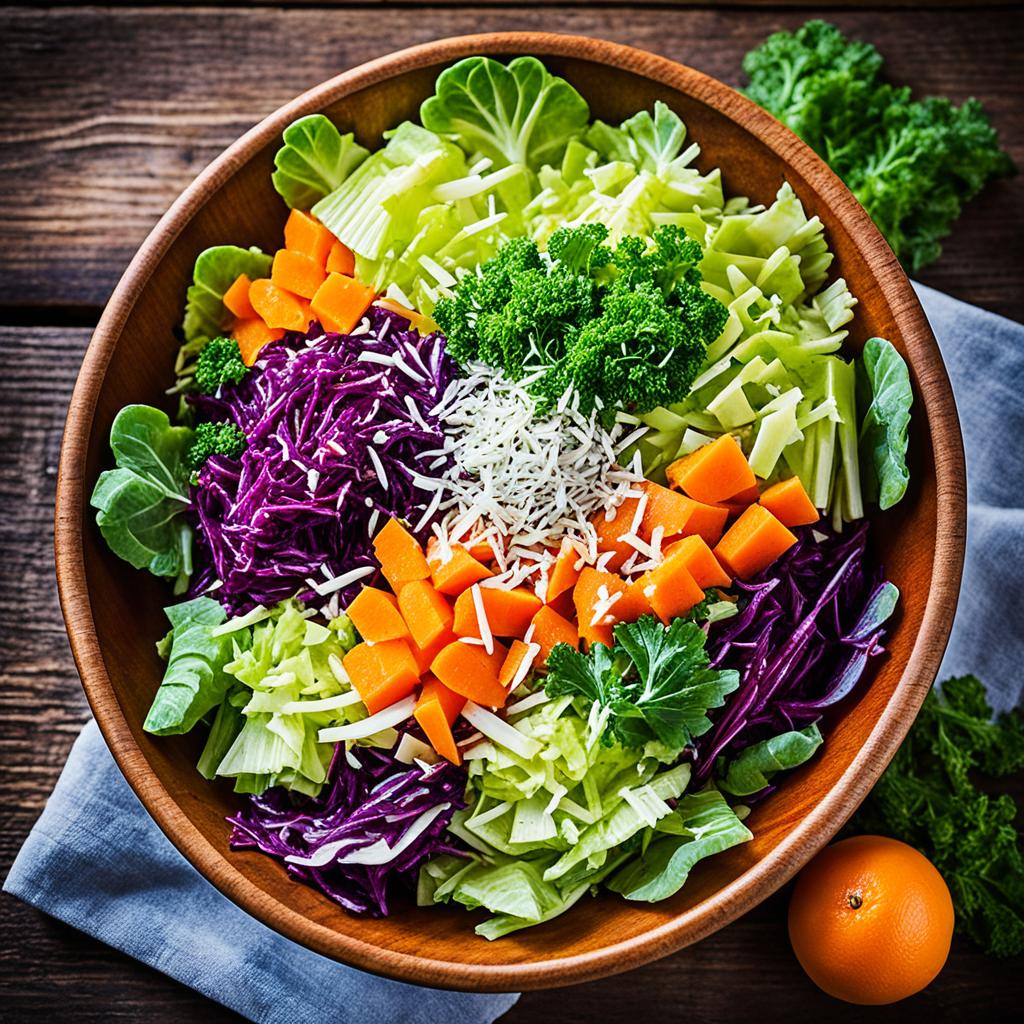salada de repolho com cenoura