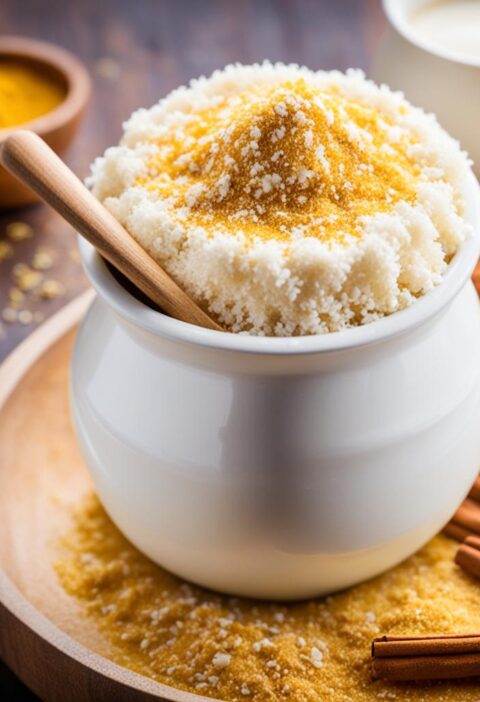 arroz doce com leite em pó