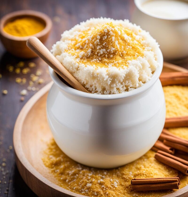 arroz doce com leite em pó