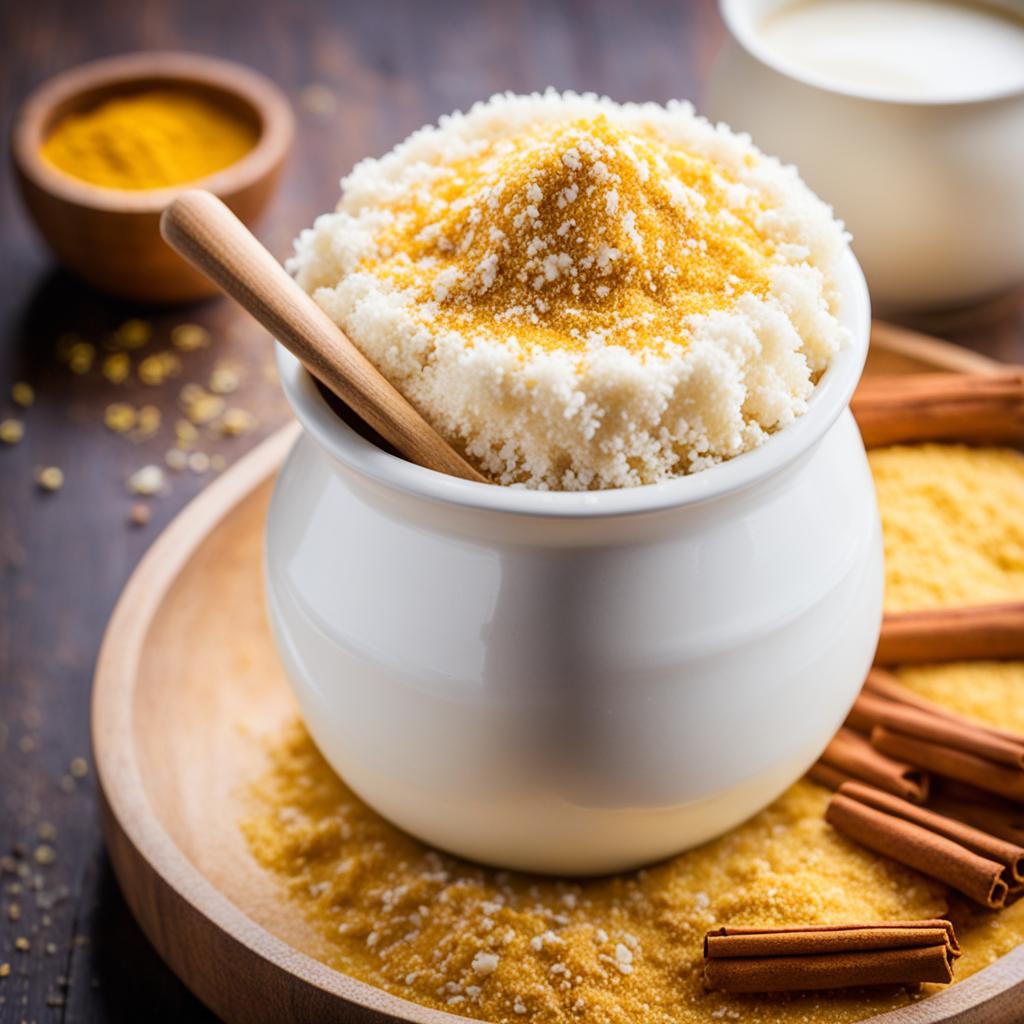 arroz doce com leite em pó