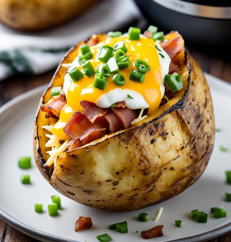 batata recheada na airfryer