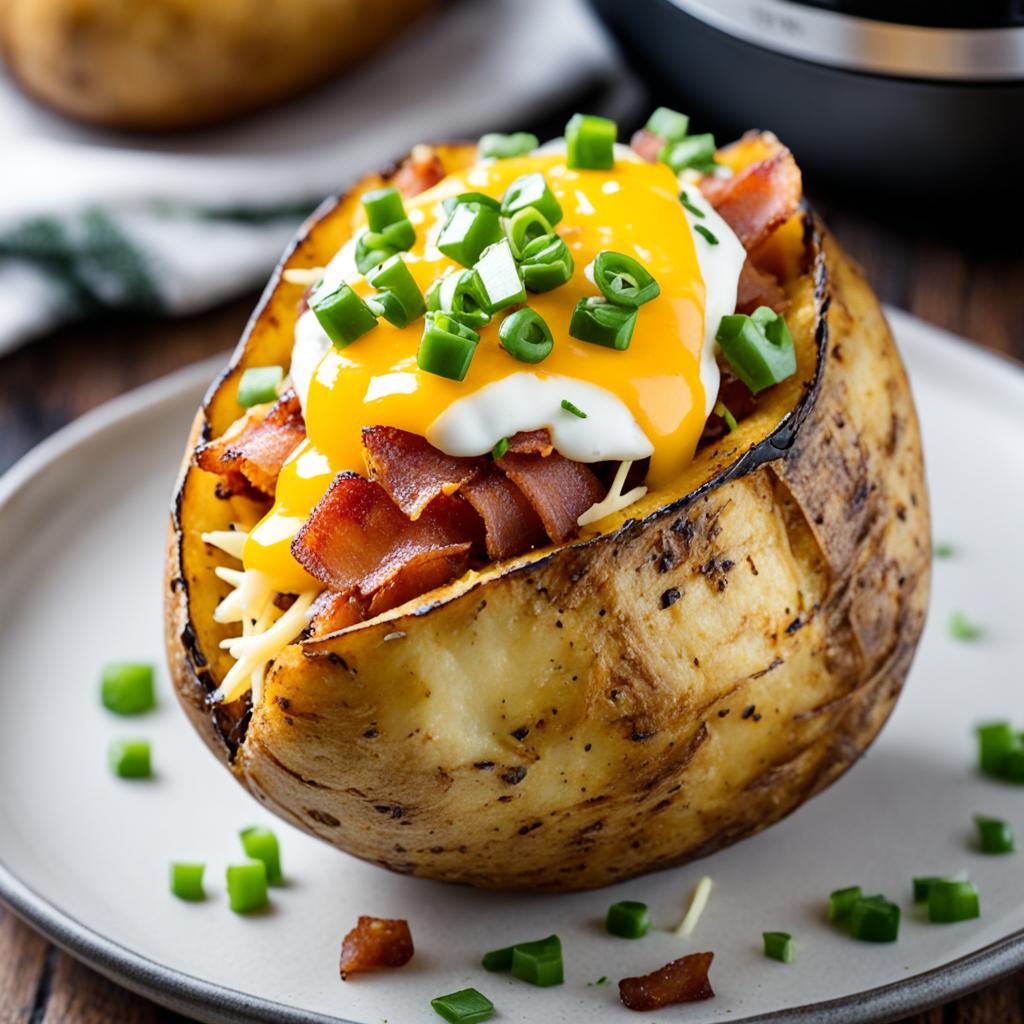 batata recheada na airfryer