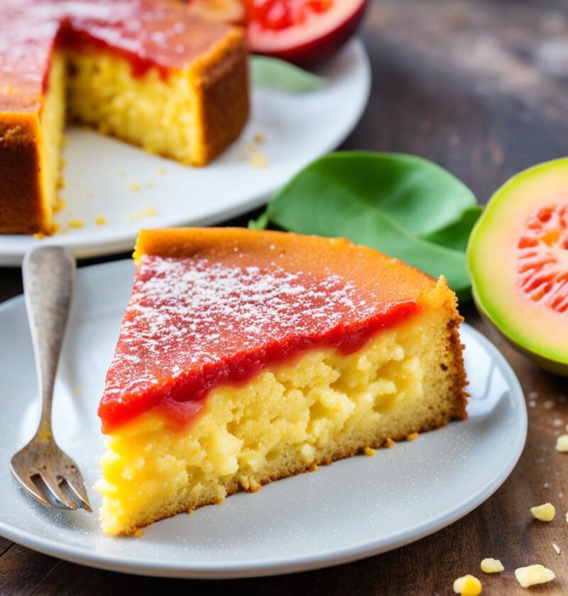 bolo de fuba cremoso com goiabada