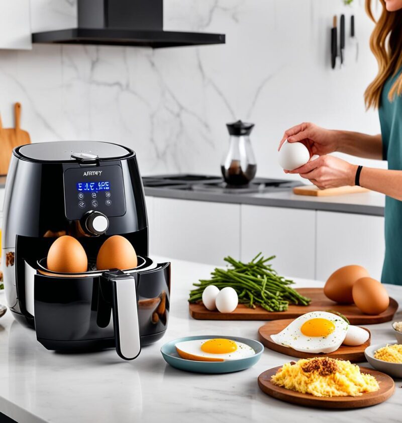 como fazer ovo na airfryer