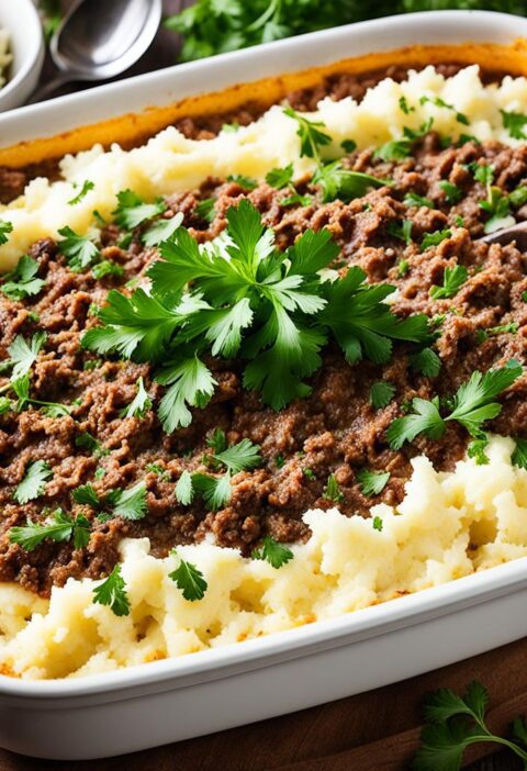 escondidinho de mandioca com carne moída