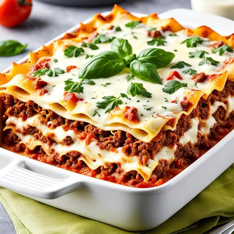 Lasanha de Carne Moída ao Molho Branco Fácil e Deliciosa