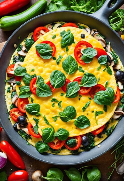 omelete de legumes