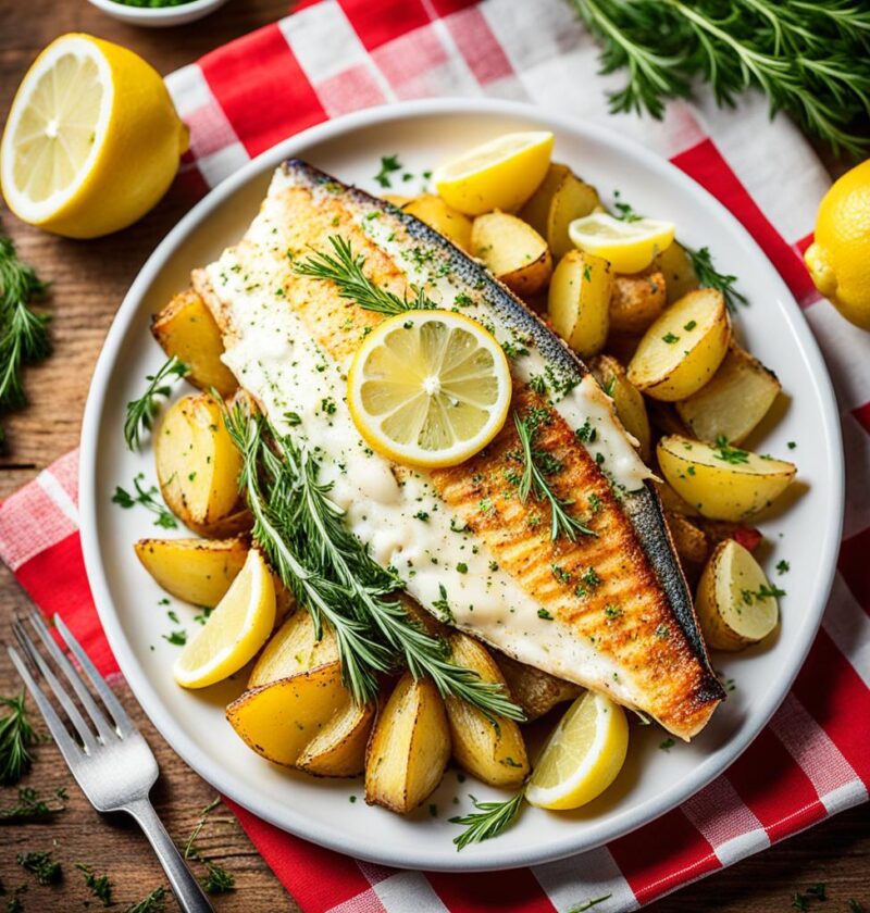 peixe com batata ao forno