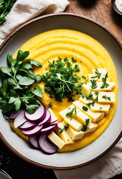 polenta com farinha de milho