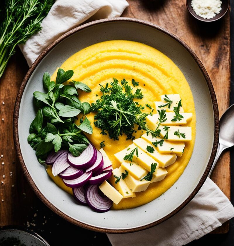 polenta com farinha de milho