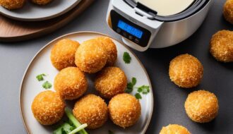 receita de bolinho de arroz na airfryer