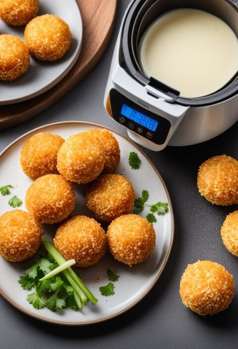 receita de bolinho de arroz na airfryer