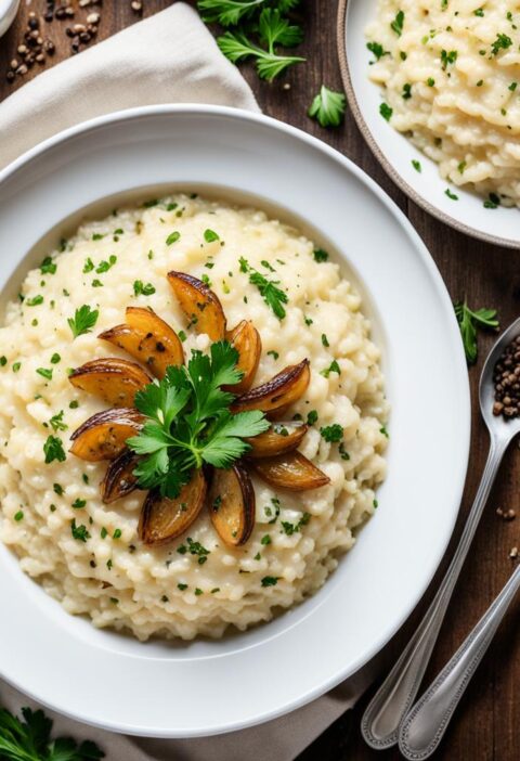 risoto de cebola caramelizada