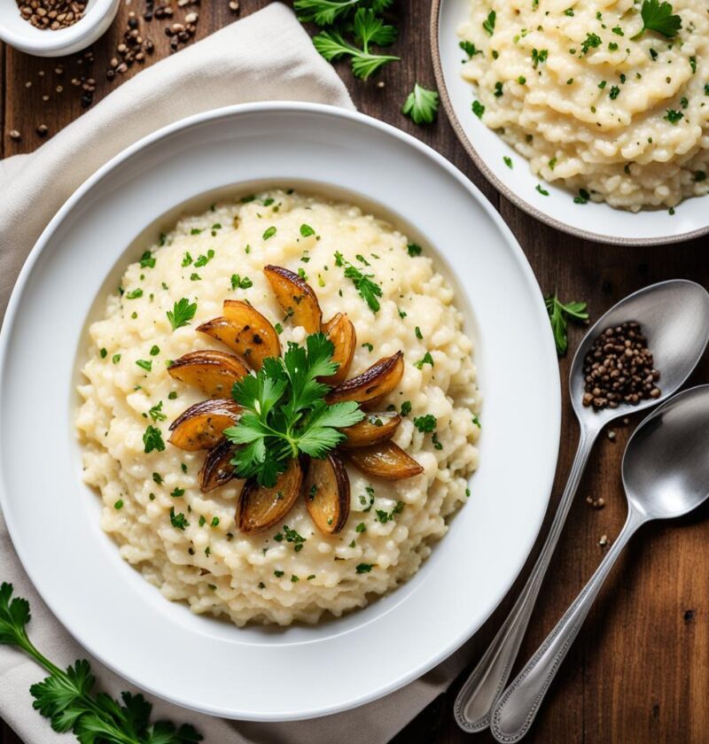 risoto de cebola caramelizada