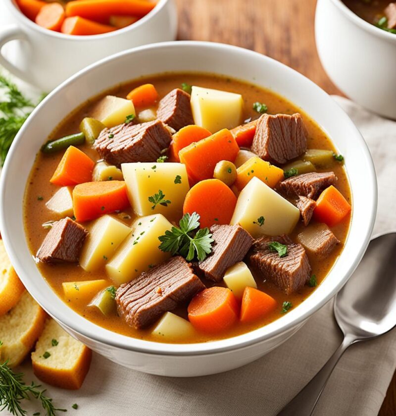 sopa de carne e legumes