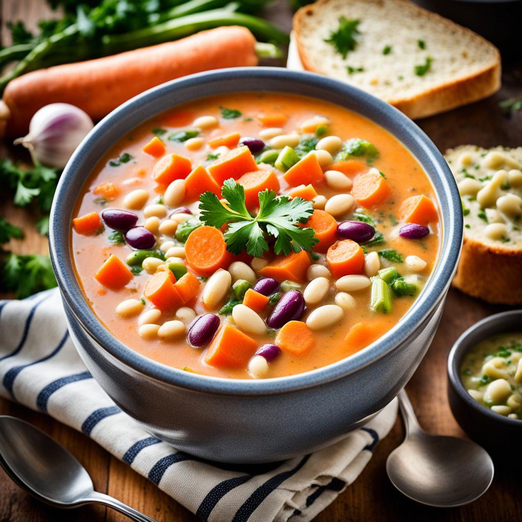 sopa de feijão com legumes