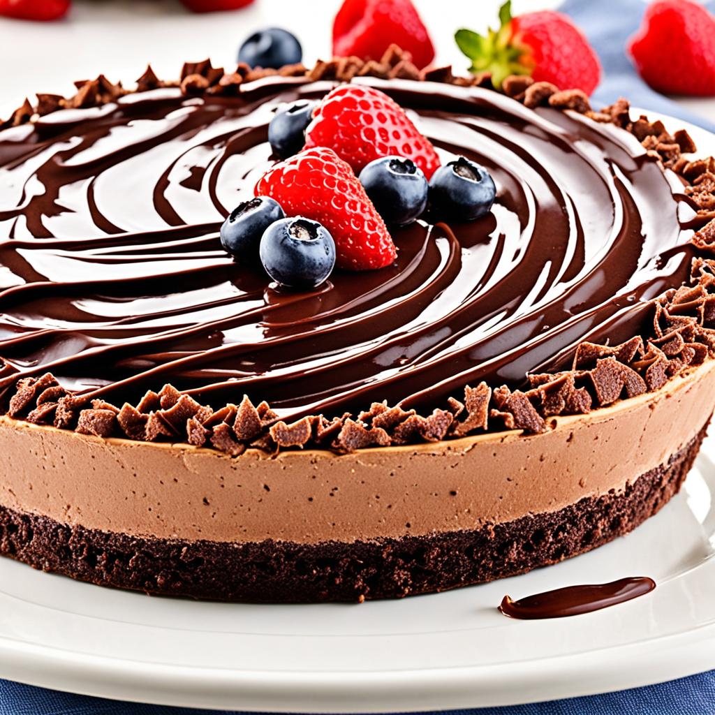 torta mousse de chocolate