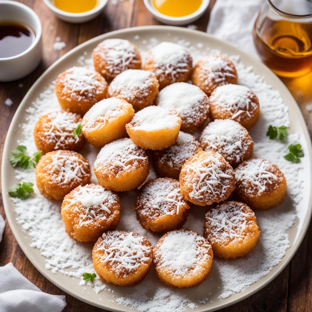 bolinhos de chuva com leite condensado