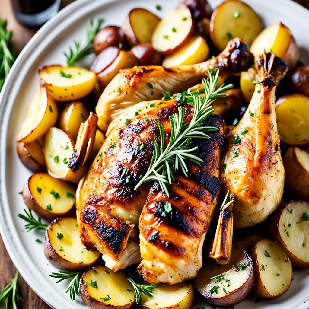 coxa assada com batata