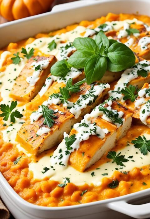 escondidinho de abobora com frango