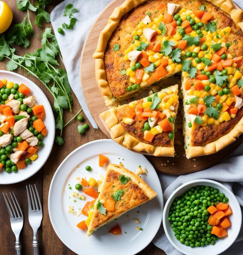 torta de frango com legumes