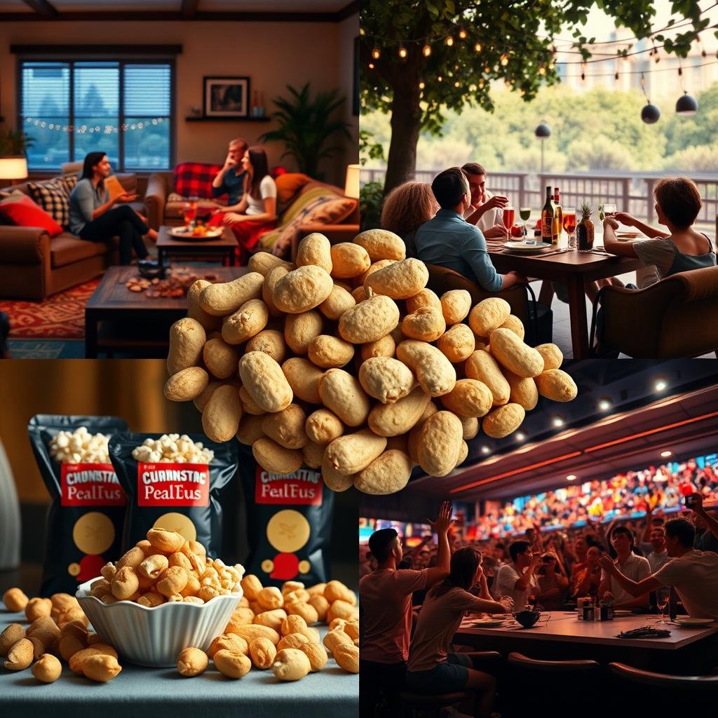 Amendoim salgado crocante em diversas ocasiões Amendoim salgado crocante em diversas ocasiões