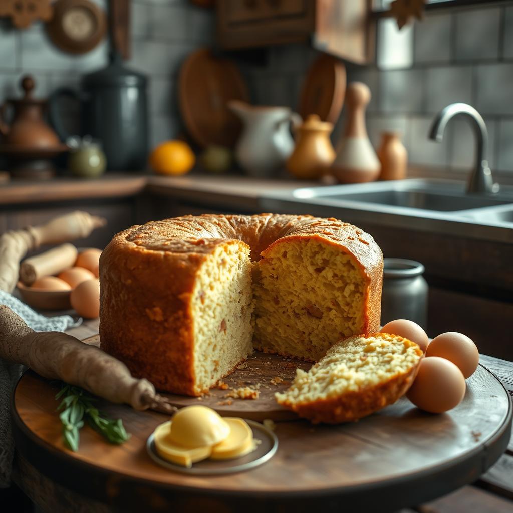 Bolo de macaxeira tradicional