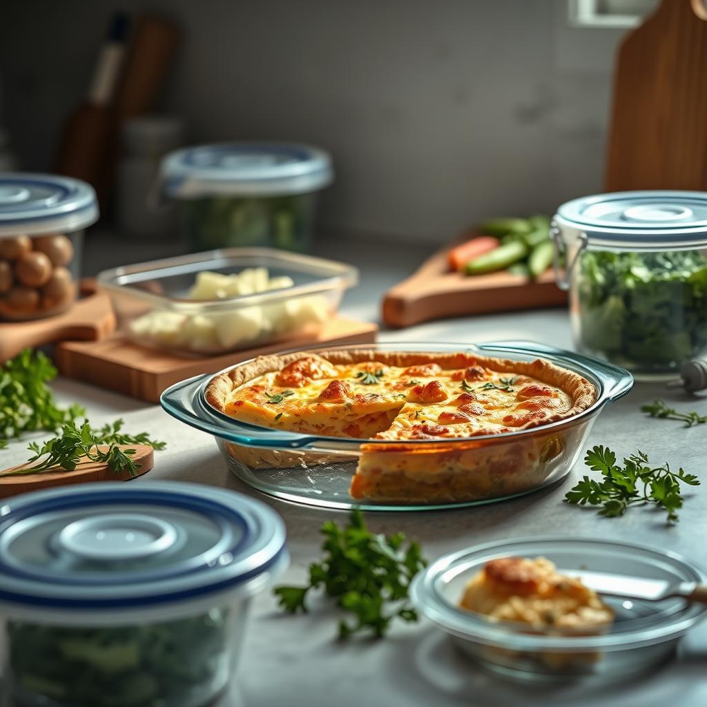 Conservação Quiche de Frango