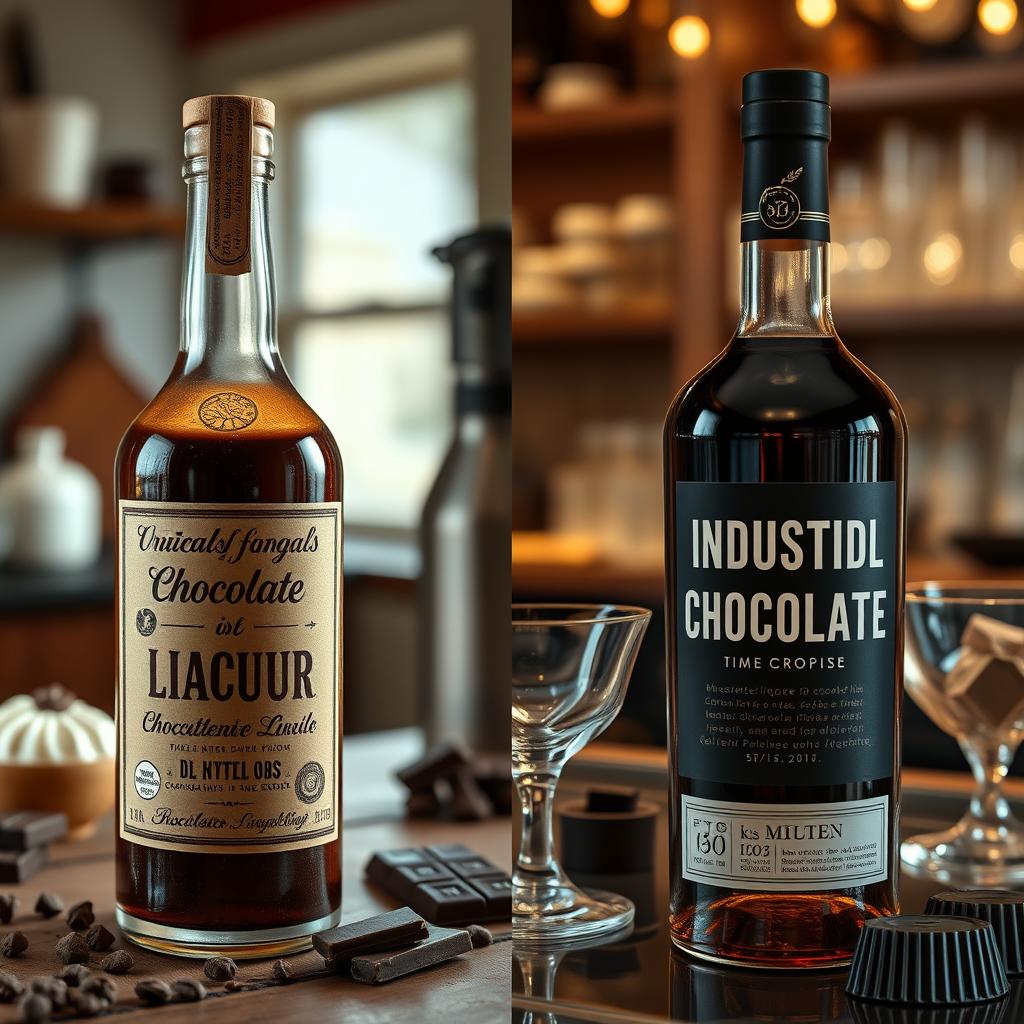 Diferença entre licor de chocolate artesanal e industrial