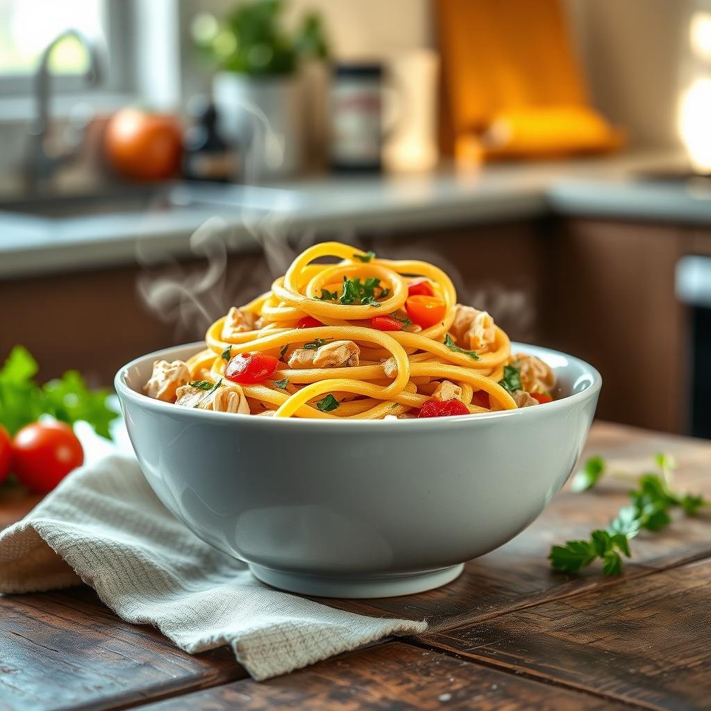 Macarrão com Frango Macarrão com Frango