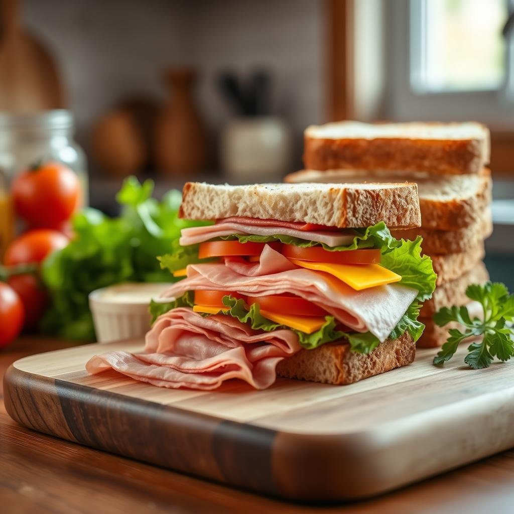 Preparo de Sanduíche Americano Preparo de Sanduíche Americano