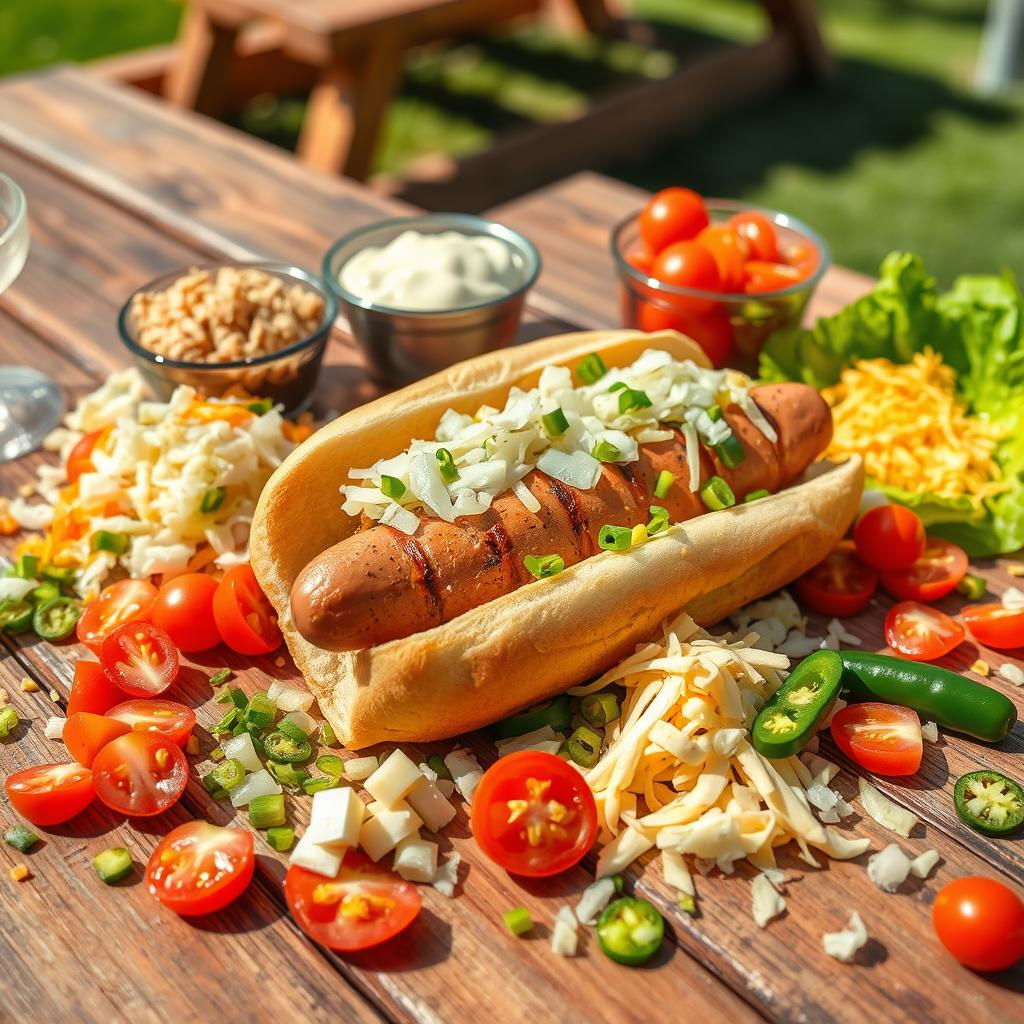 acompanhamentos para hot dog americano