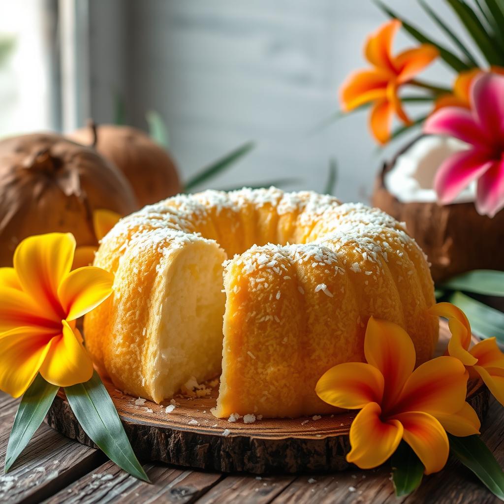 bolo de fubá com leite de coco