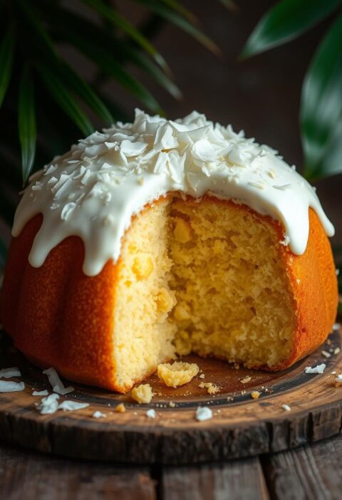 bolo de fubá com leite de coco