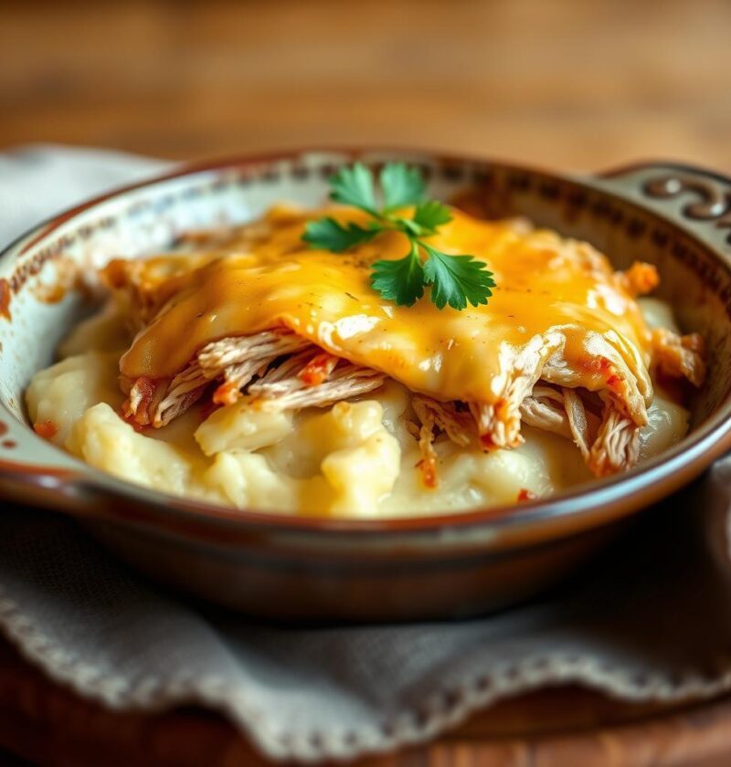 escondidinho de batata e frango