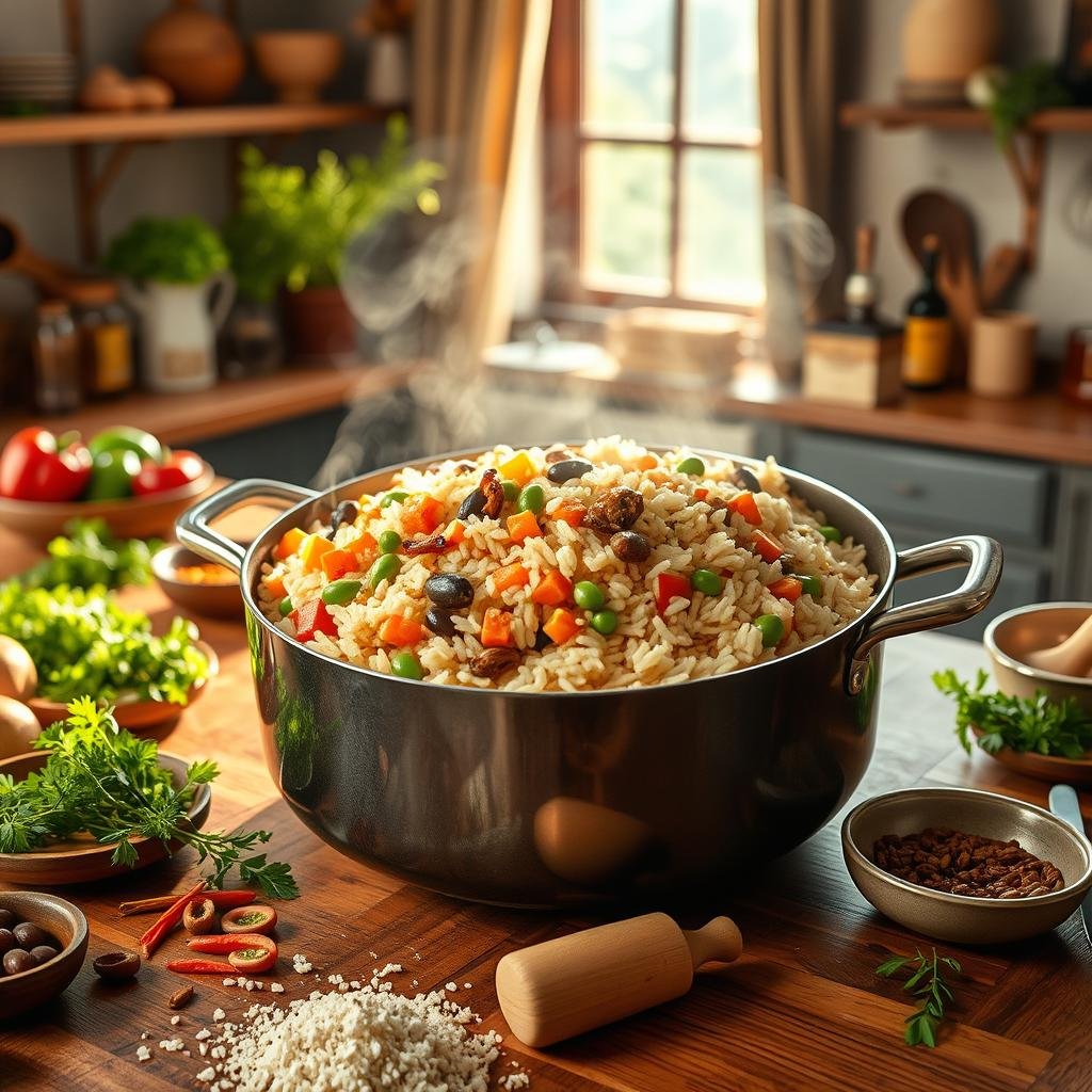 preparo arroz à grega