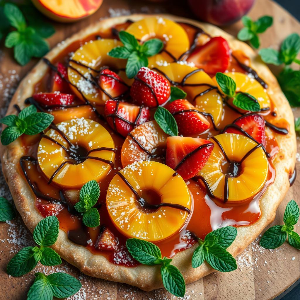 receita de pizza de frutas