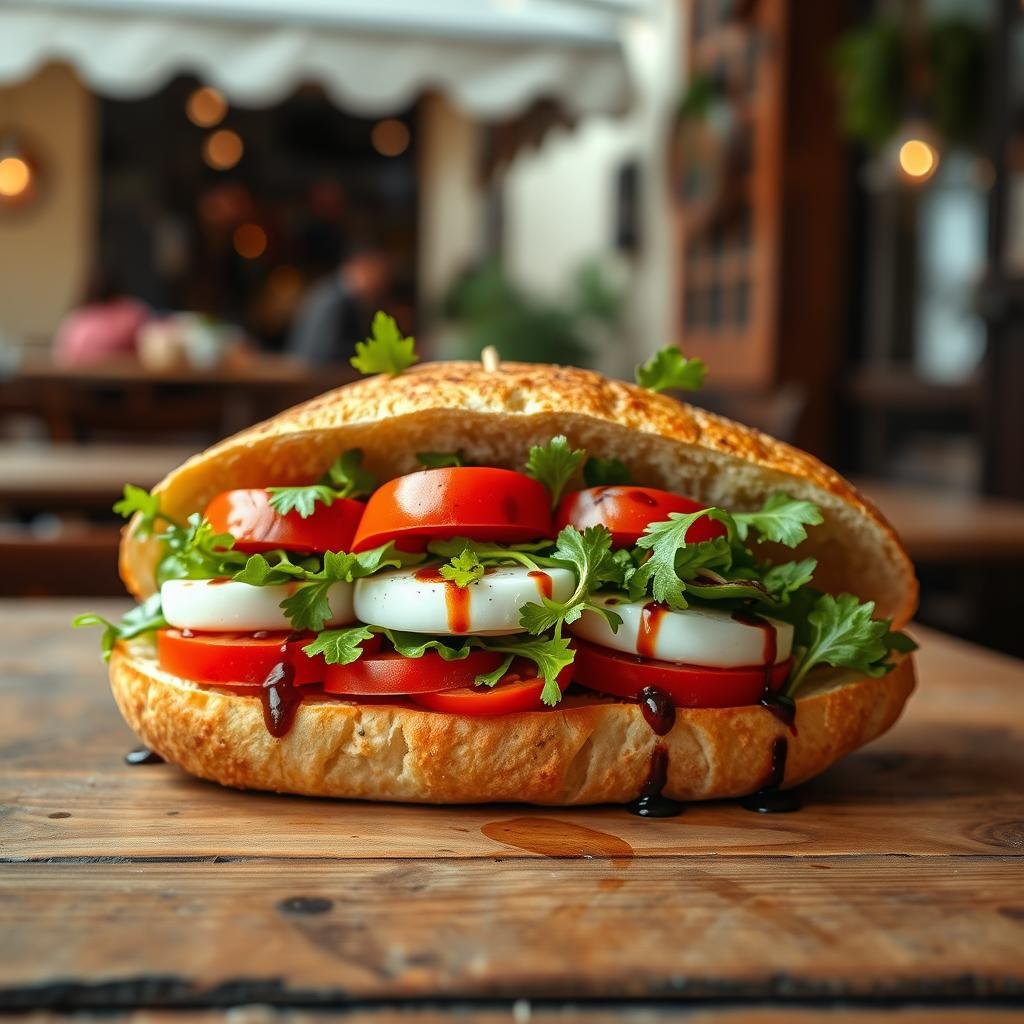 sanduíche italiano vegetariano sanduíche italiano vegetariano