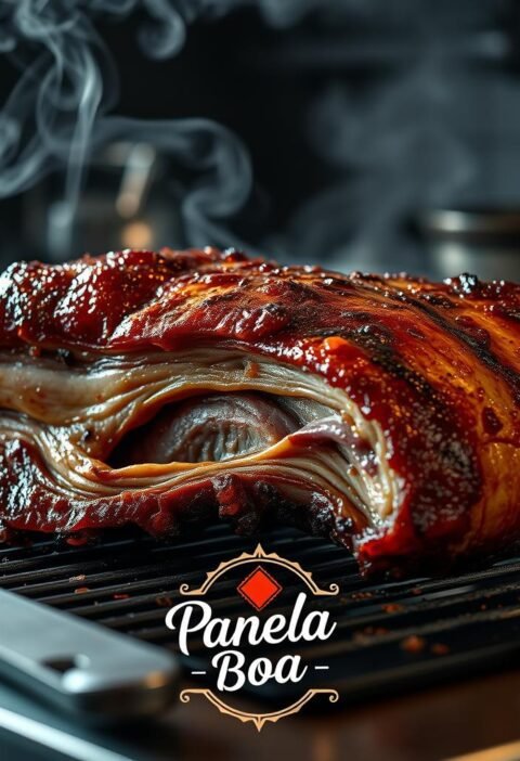 costela de porco assada