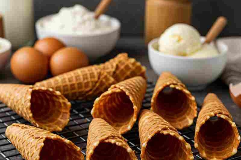 Receita de Cone de Waffle: Delícia Crocante com um Toque Caseiro